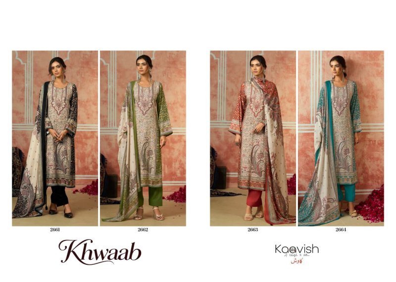 Khwaab By Kaavish Viscose Pashmina Dress Materials