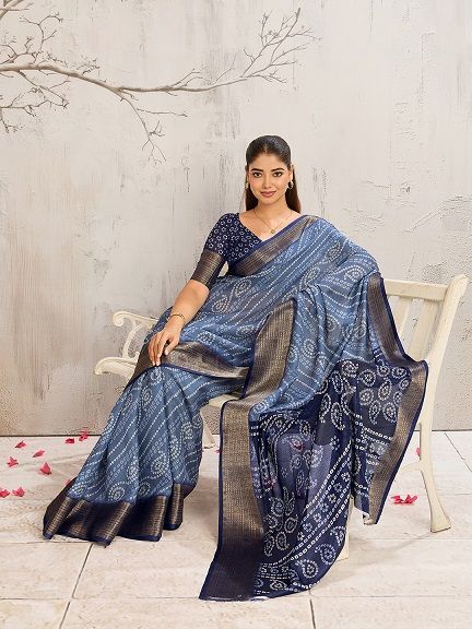232 By Mahek Mars Mello Digital Printed Saree