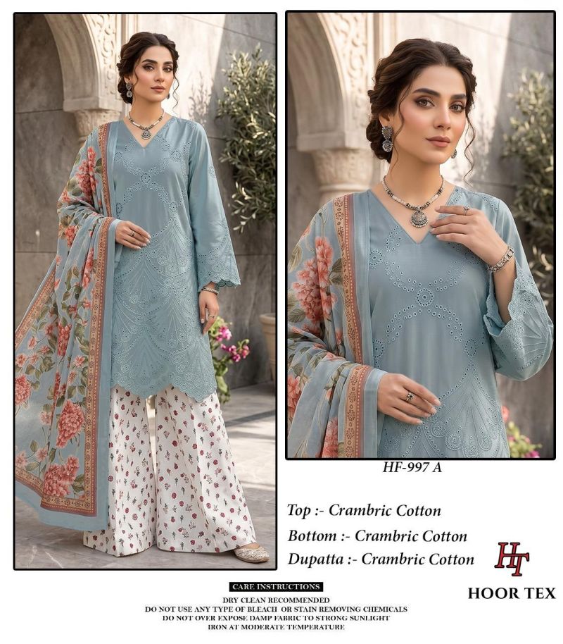 Hoor Tex 997 A To D Cambric Cotton Salwar Kameez