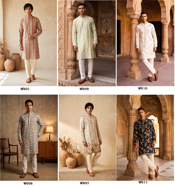 Outluk Wedding Vol 60 Silk Mens Kurta With Pajama 