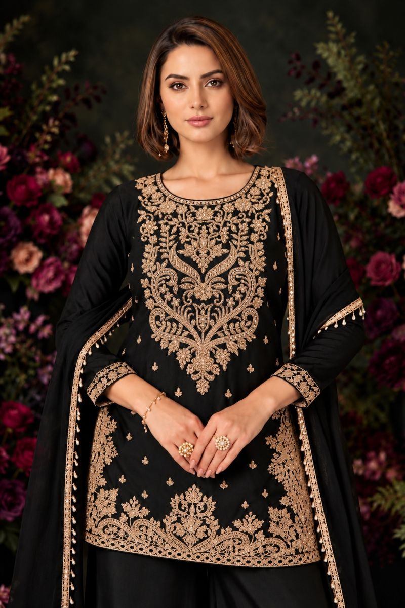 Kabool By Aurraa Chinon Beads Work Salwar Suits