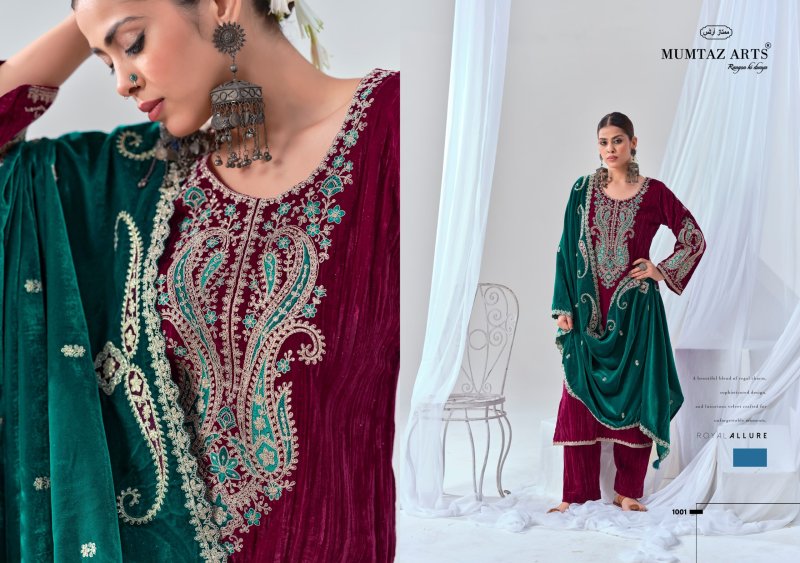 Riwayat By Mumtaz Arts Crush Velvet Designer Salwar Suits