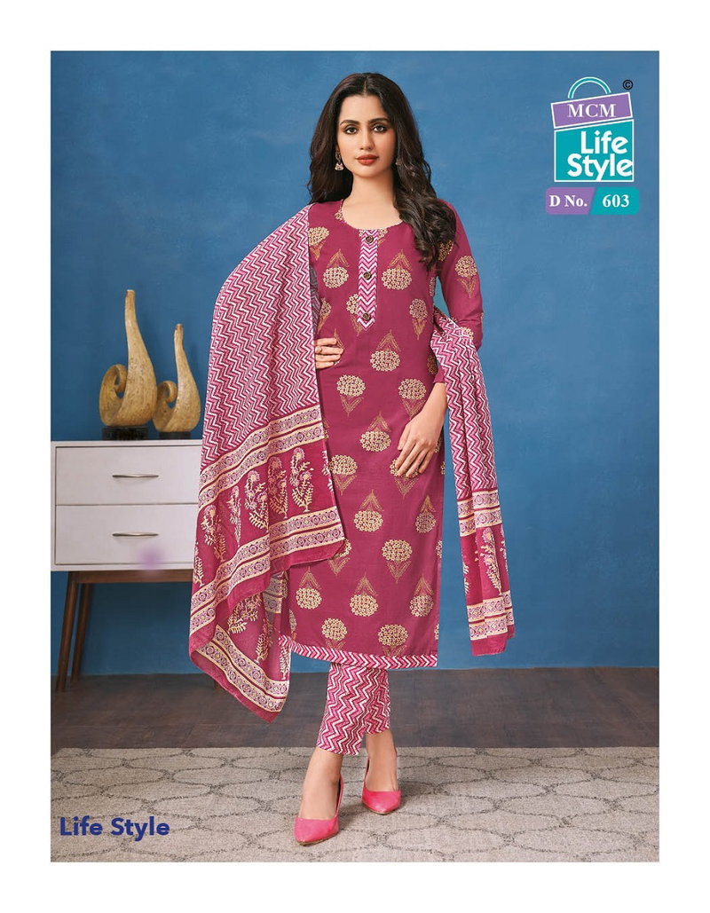 Lifestyle Vol 6 By MCM Cotton Dress Material Catalog - The Ethnic World