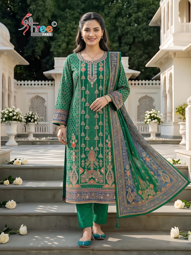 Kt 404 By Shree Viscose Maslin Salwar Kameez 