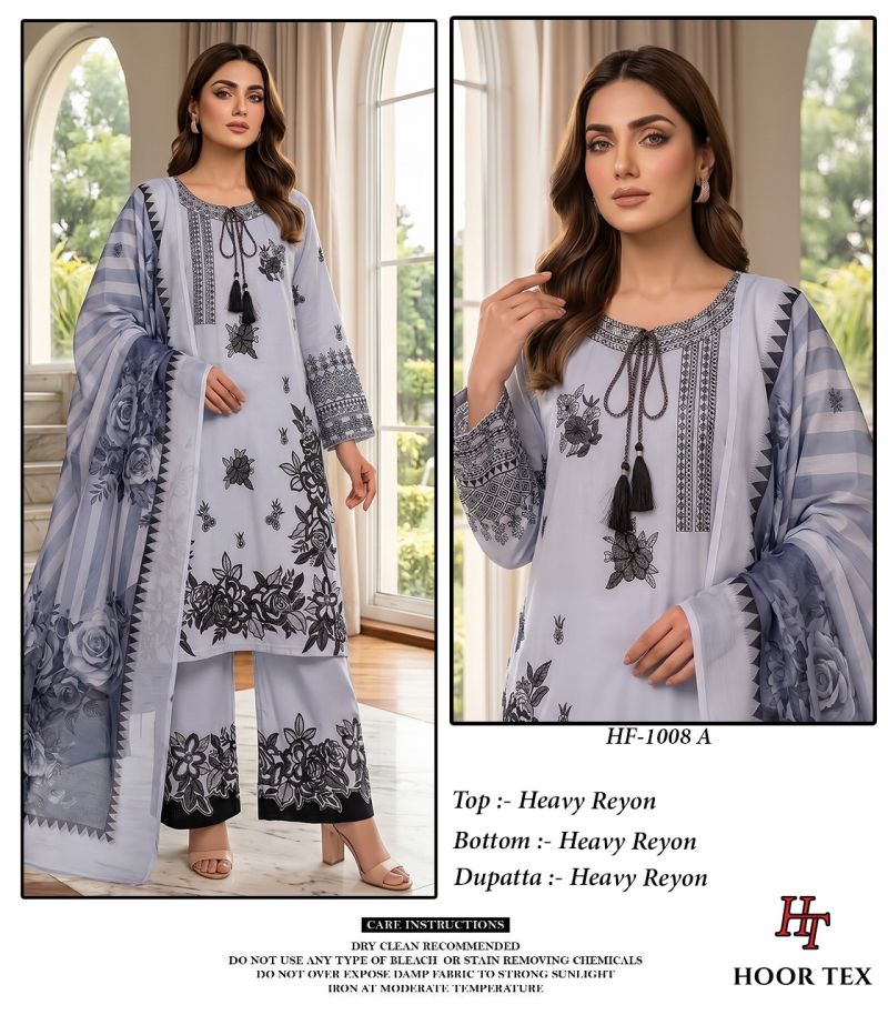 Hoor Tex 1008 A To D Rayon Designer Salwar Kameez 