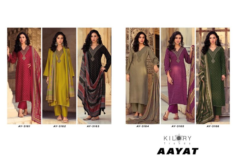 Aayat By Kilory Viscose Pashmina Dress Material 