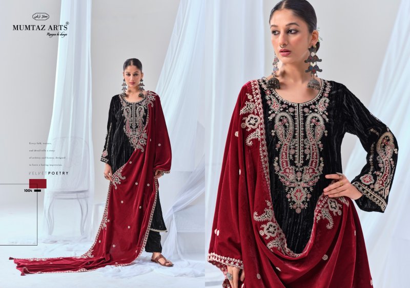 Riwayat By Mumtaz Arts Crush Velvet Designer Salwar Suits