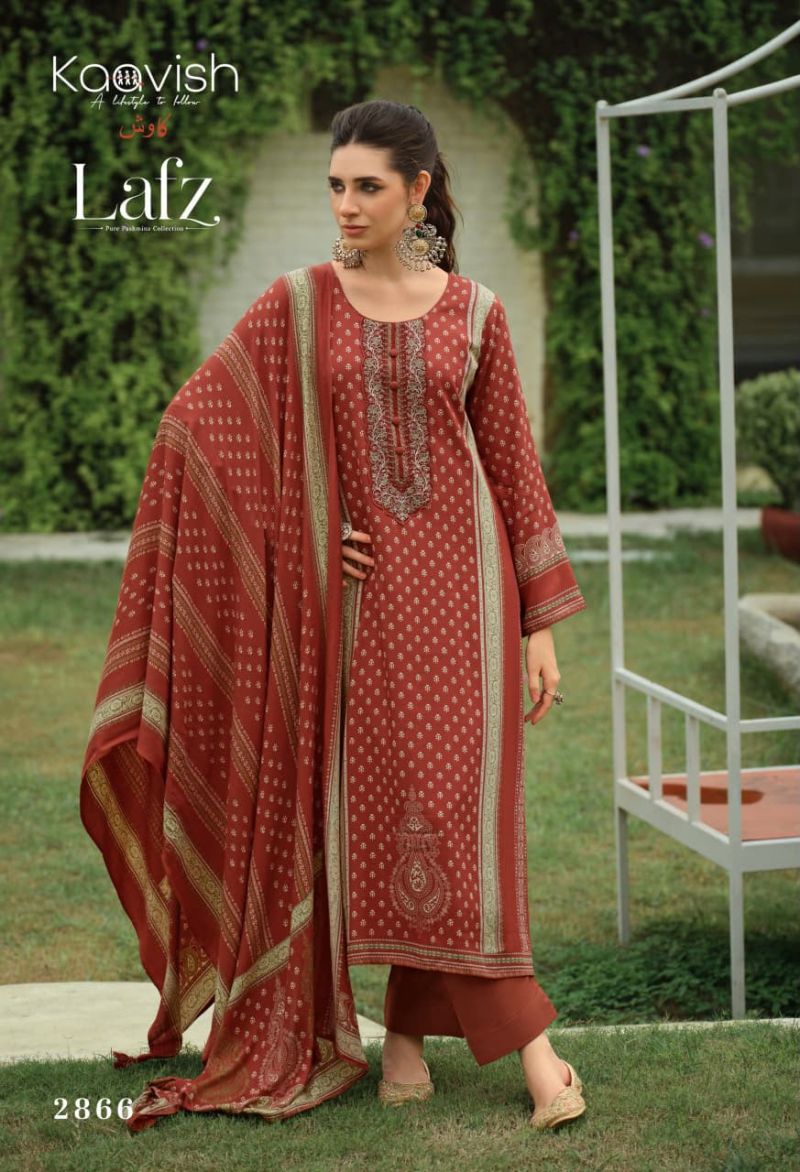 Lafz By Kaavish Viscose Pashmina Dress Material