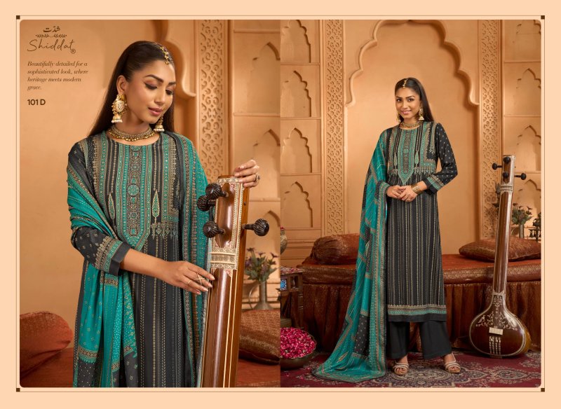 Calista 101 By Shiddat Viscose Pashmina Dress Material 