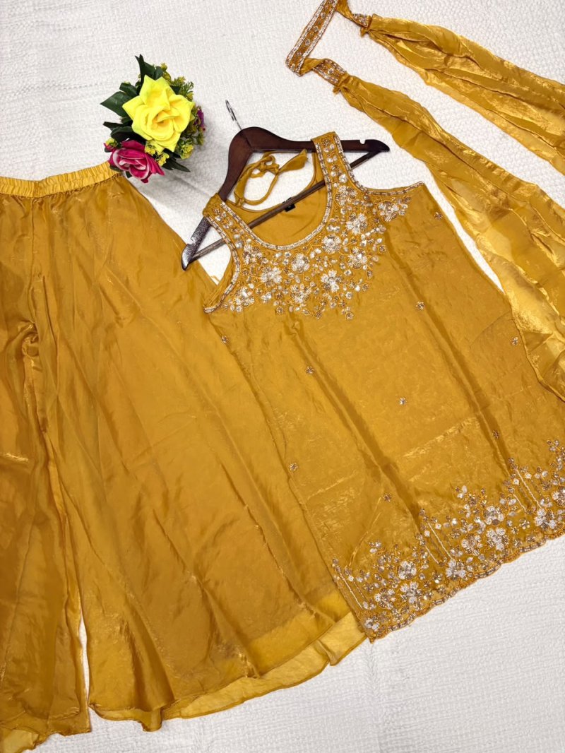 KF 2116 Kalaai Frendy Satin Embroidery Readymade Suits