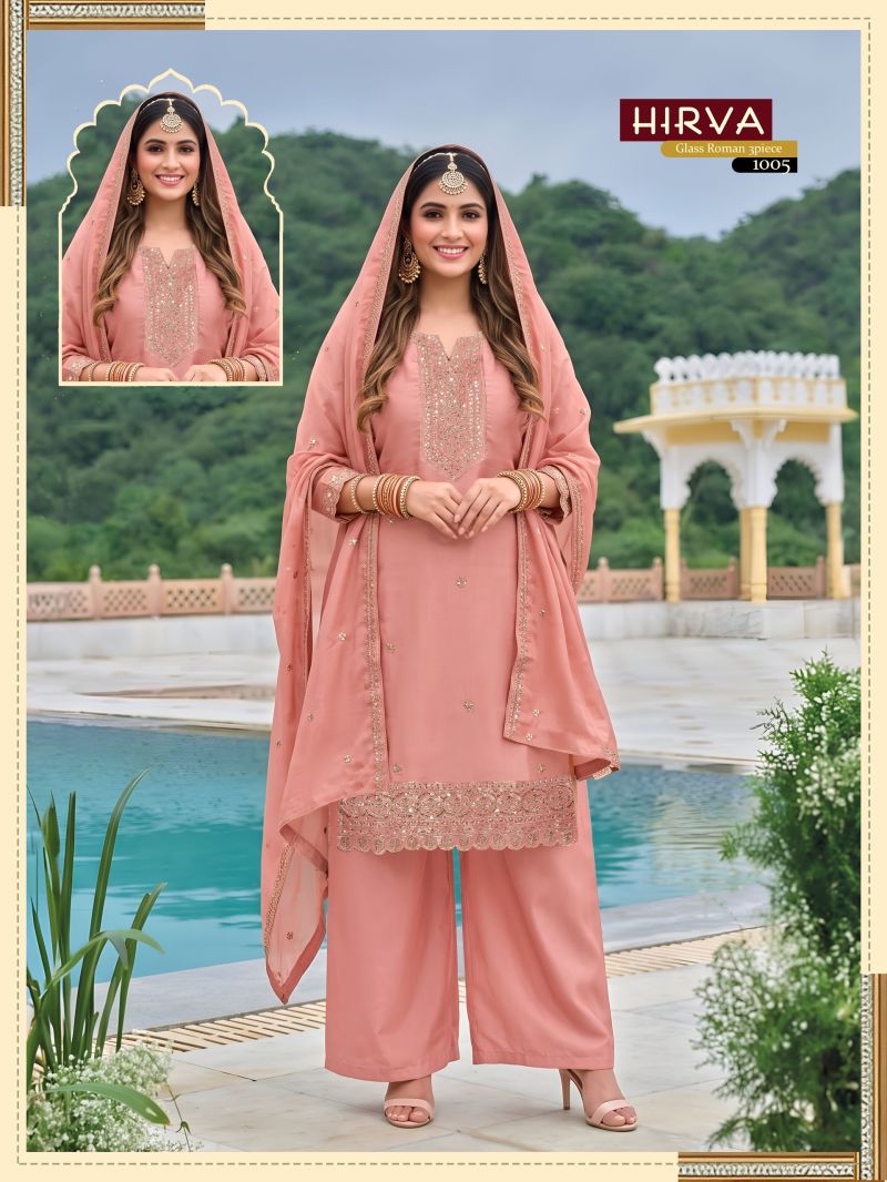 Hirva Vol 2 Roman Glass Embroidered Salwar Suits