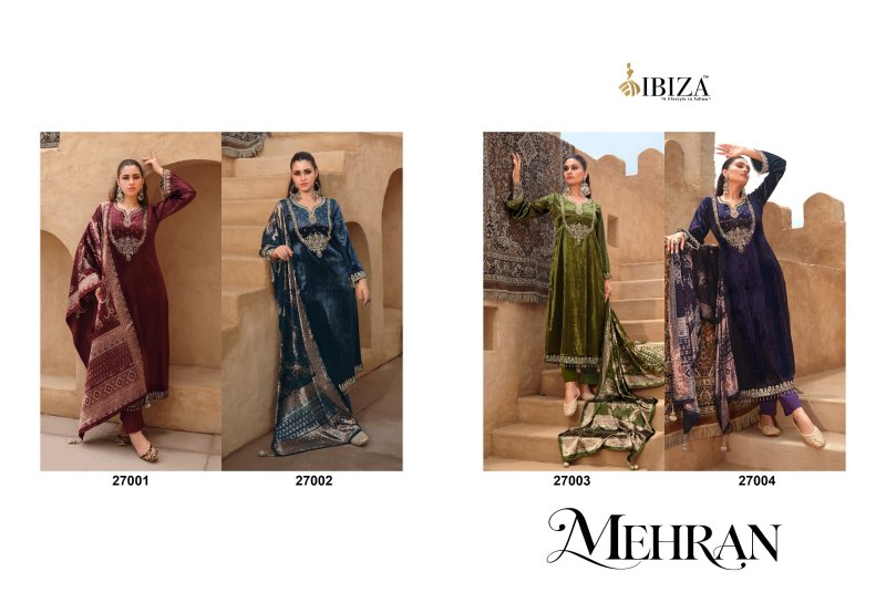 Mehran By Ibiza Viscose Velvet Designer Salwar Kameez