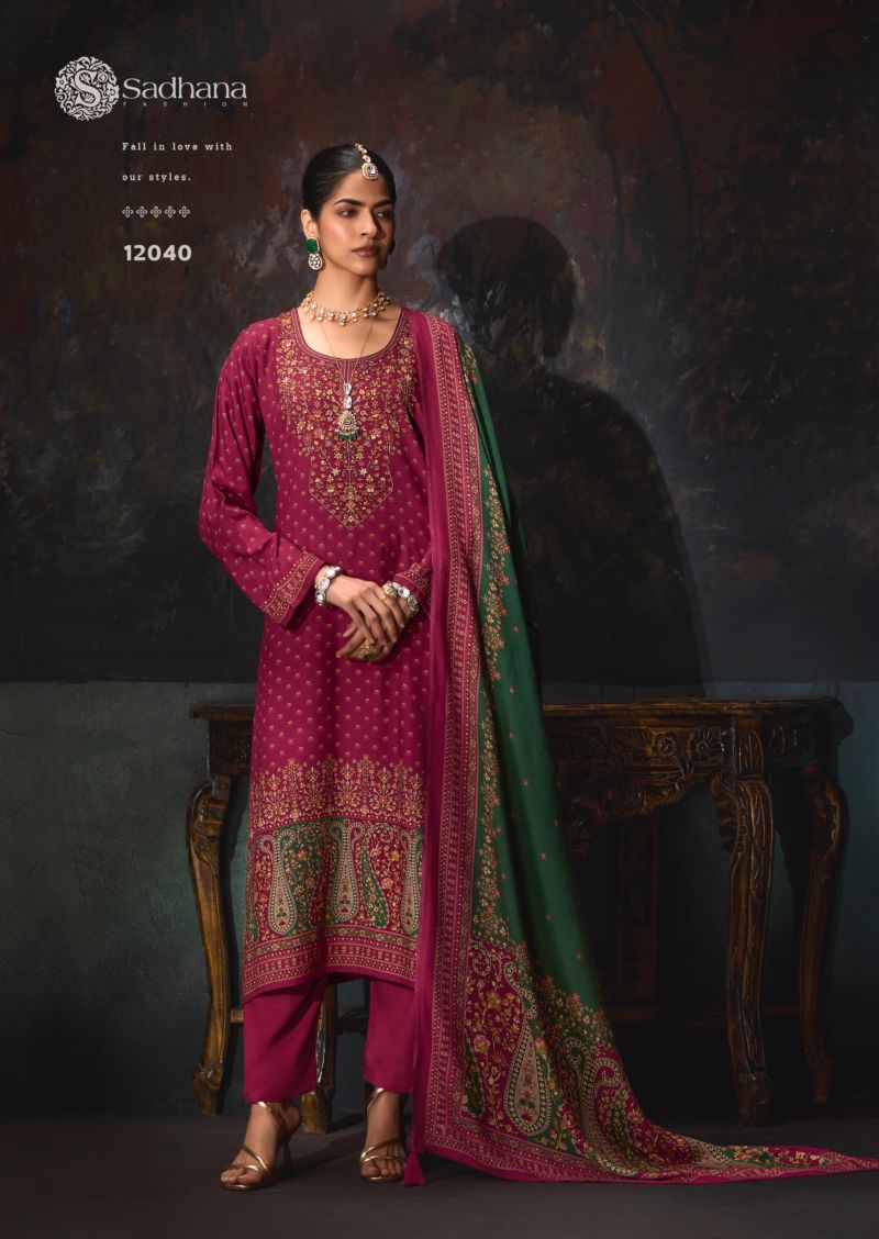 Rose By Sadhana Viscos Pashmina Dress Material 