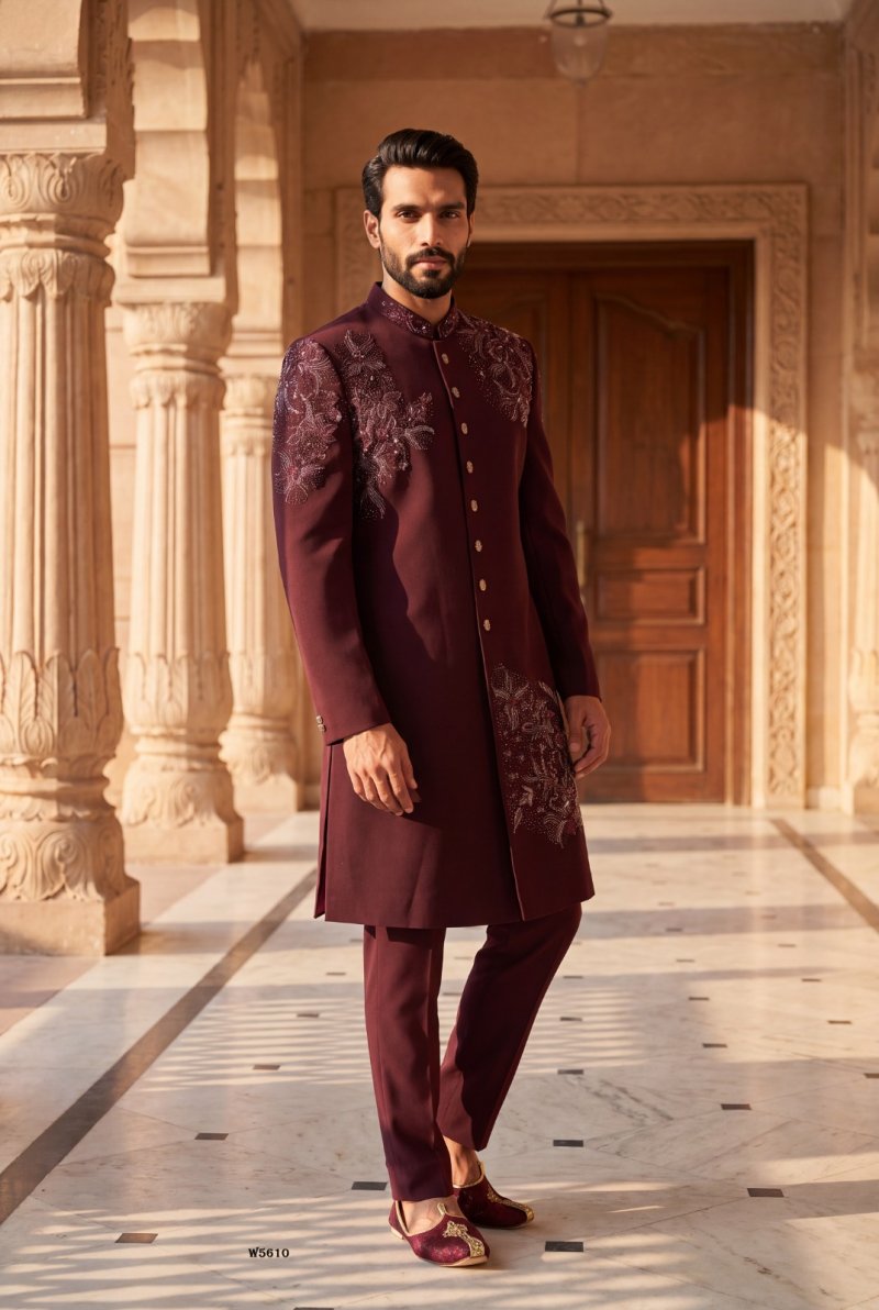 Outluk Wedding Vol 56 Lachaka Hand Work Designer Jodhpuri Suit
