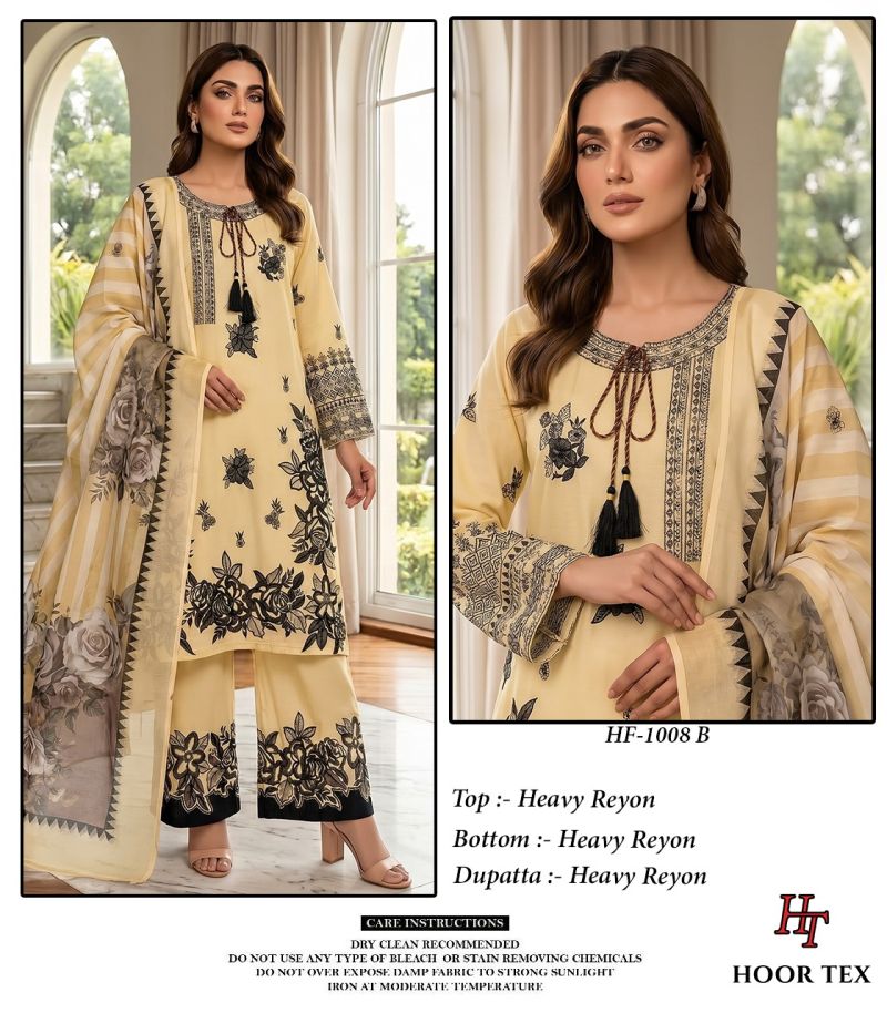 Hoor Tex 1008 A To D Rayon Designer Salwar Kameez 