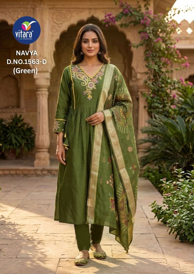 Navya By Vitara Rangoli Crush Size Combo Kurtis Set