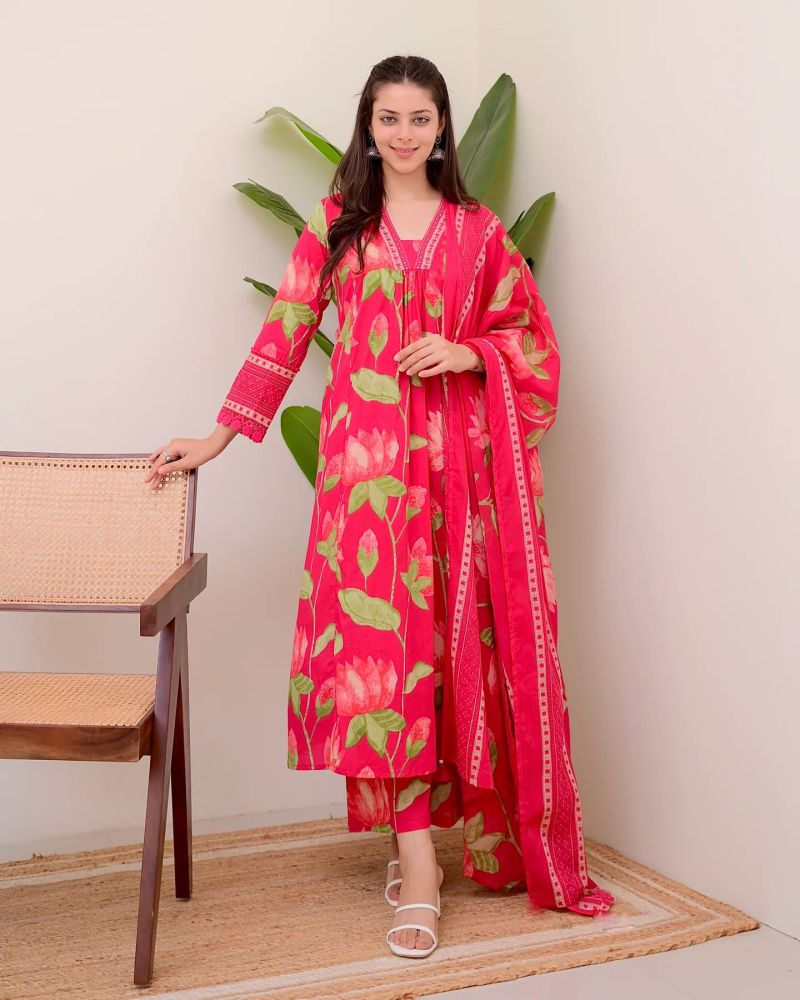 Dhruvi 536 To 538 Viscose Printed Kurti With Bottom Dupatta