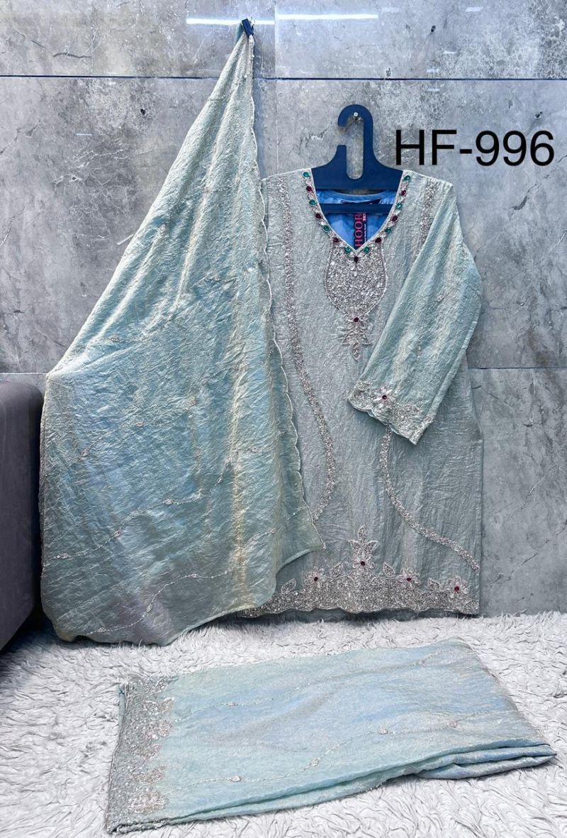 Hoor Tex 996 A To D Fandy Crush Salwar Kameez 