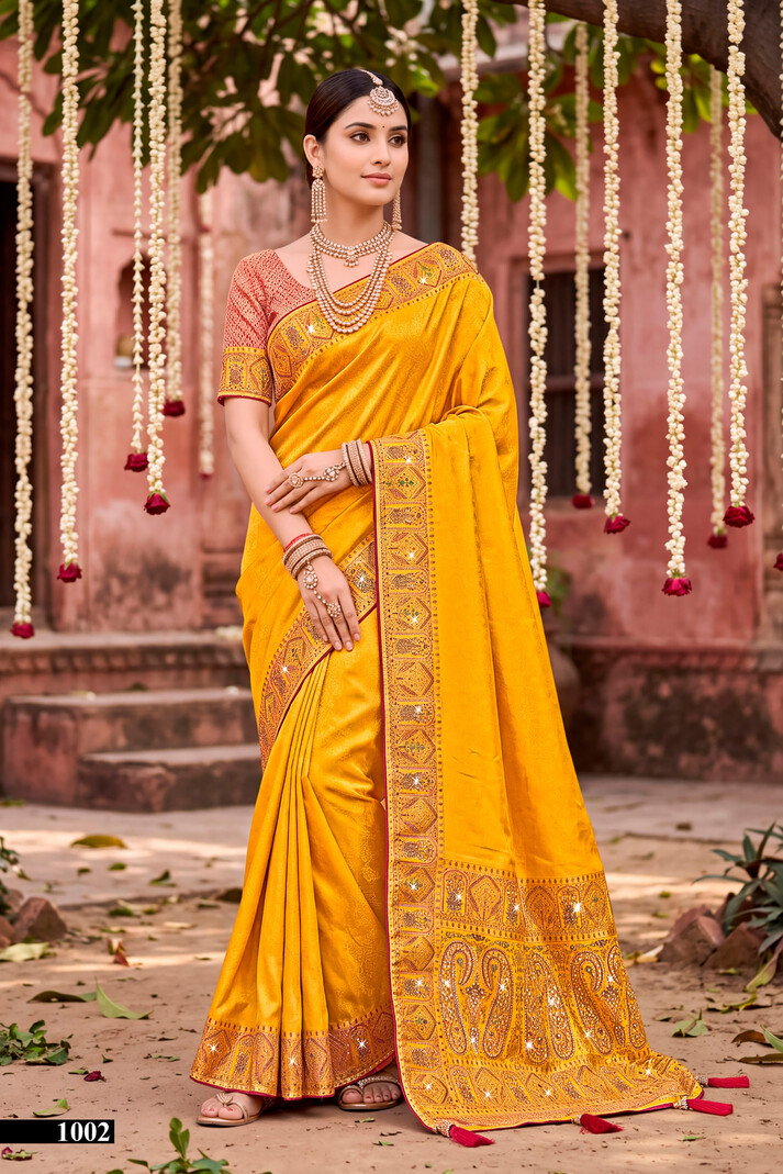 Sanwariya Satin Saroski Vol 1 By Saroj Silk Saree 