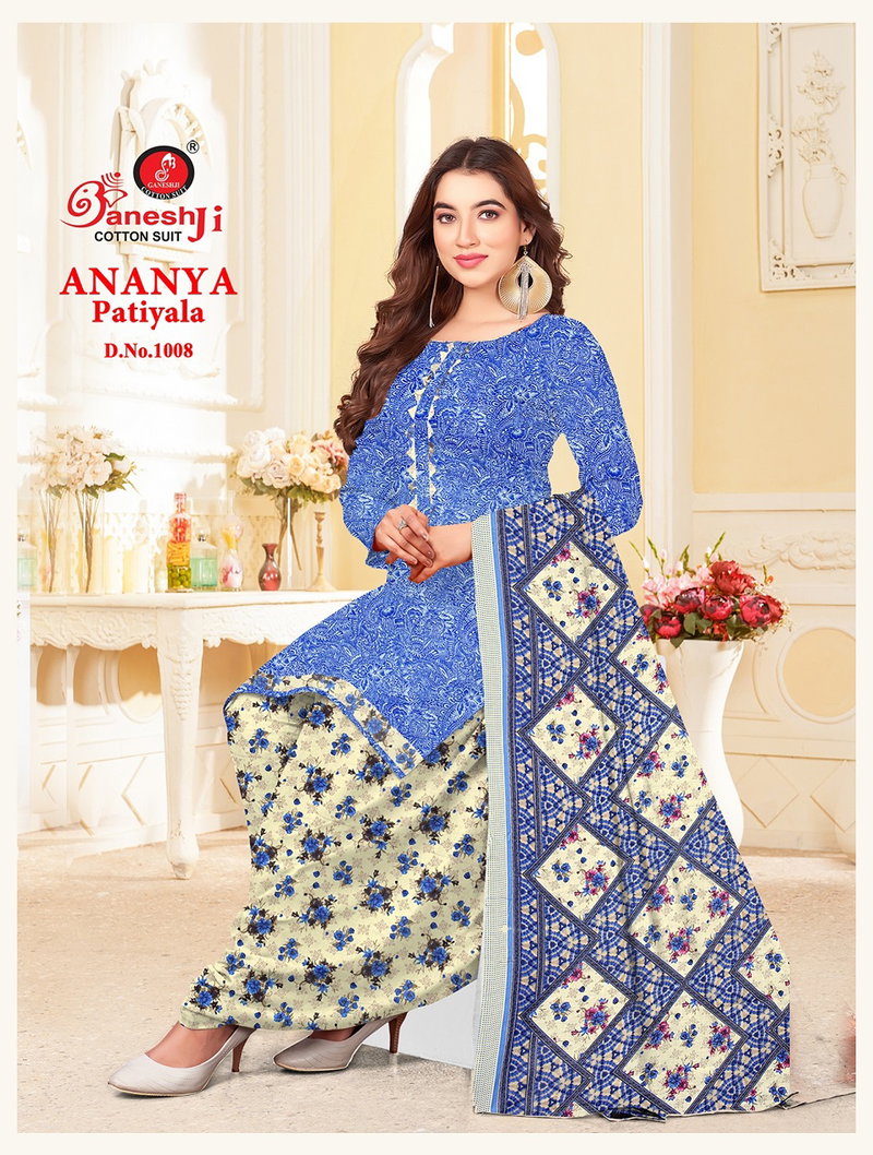 Ananya Patiyala Vol 1 By Ganeshji Soft Cotton Punjabi Dress Material  Exporters In India - The Ethnic World