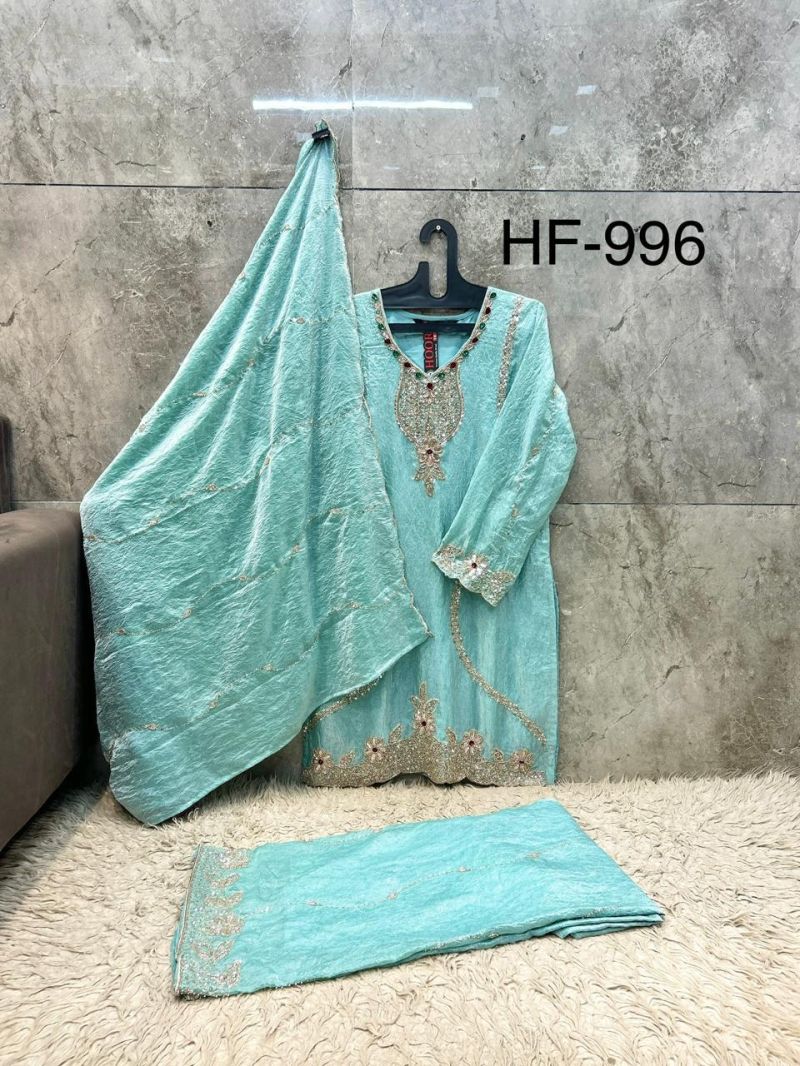 Hoor Tex 996 A To D Fandy Crush Salwar Kameez 