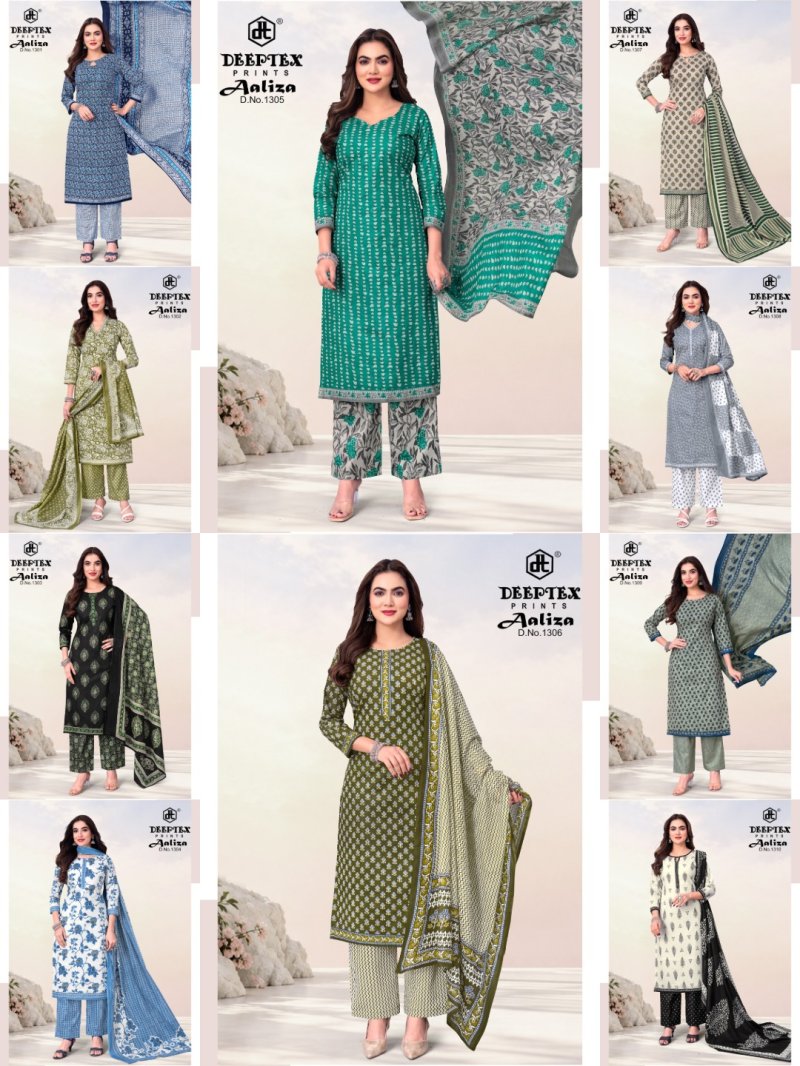 Aaliza Vol 13 By Deeptex Cotton Printed Dress Material