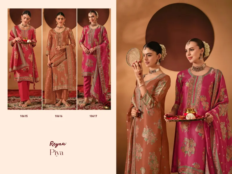 Piya By Reyna Kanjivaram Silk Dress Material