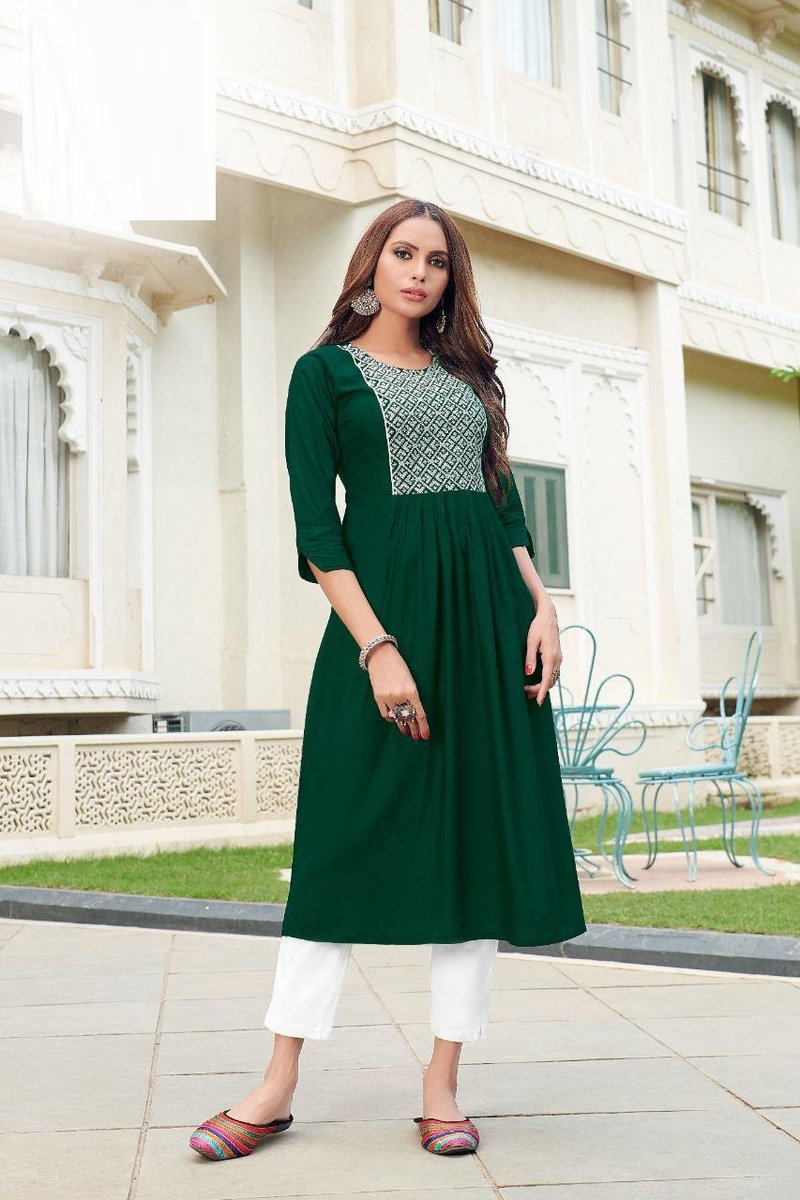 Blue Hills Miss India 5 Designer Ethnic Wear Long Kurti Anarkali Collection  - The Ethnic World