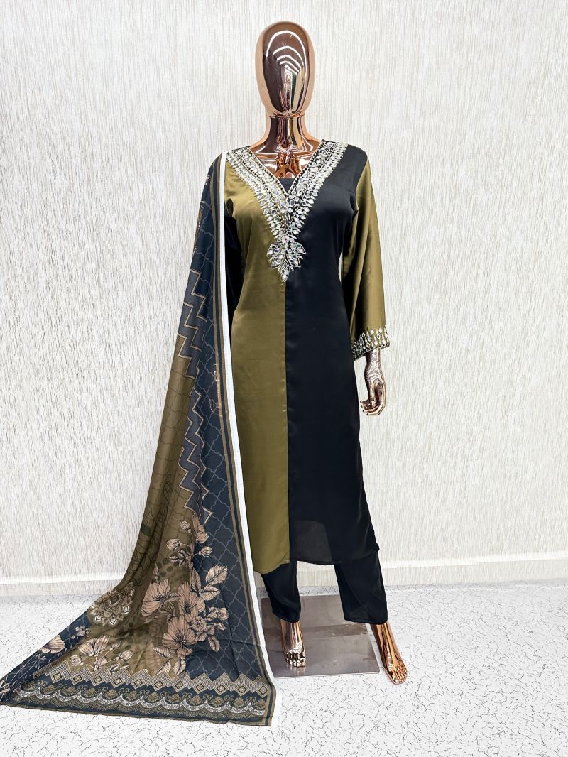 Khas 170 Satin Embroidered Designer Salwar Kameez
