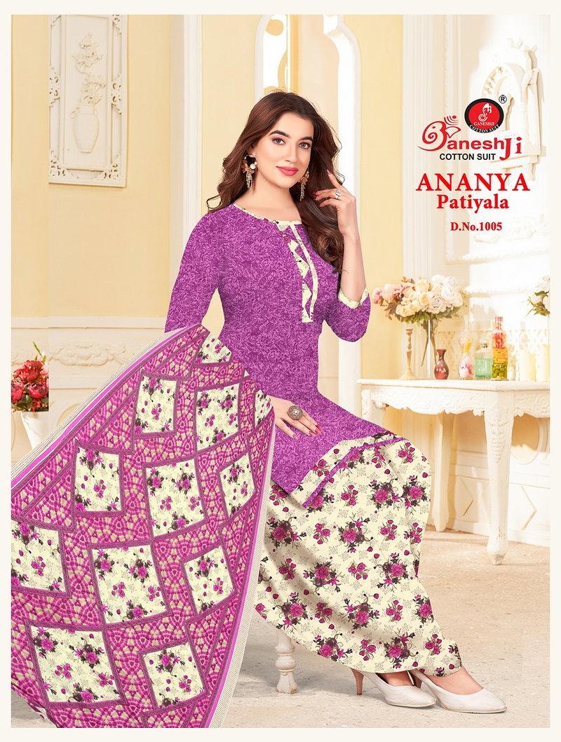 Ananya Patiyala Vol 1 By Ganeshji Soft Cotton Punjabi Dress Material  Exporters In India - The Ethnic World