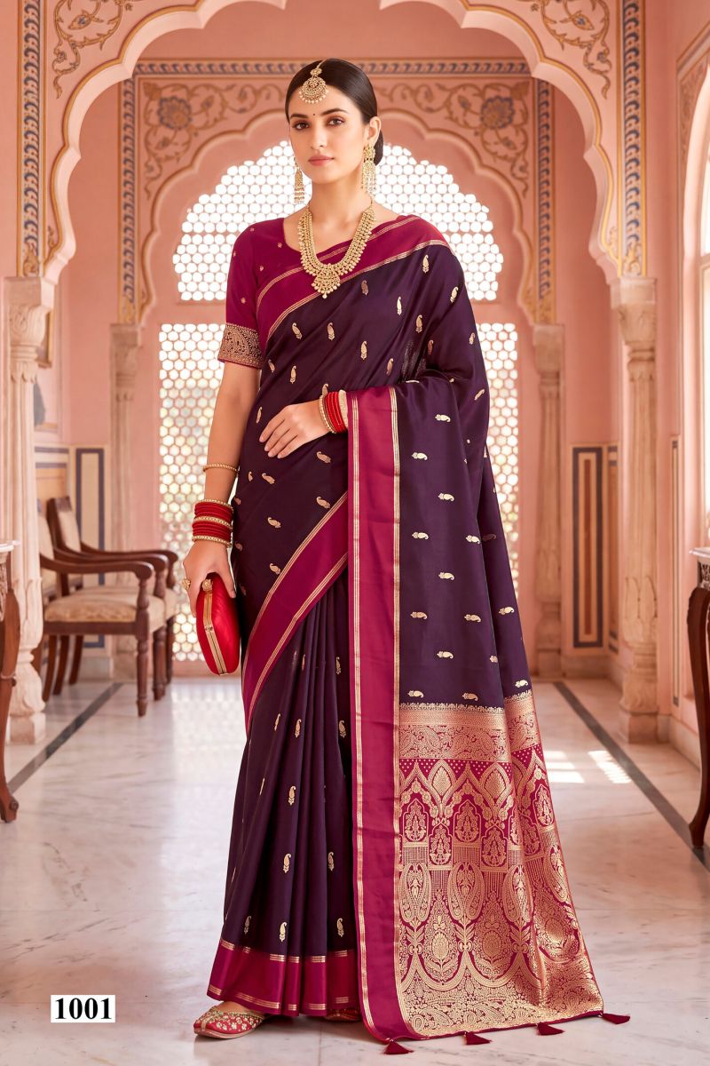 Narayani Gajji Silk Vol 1 By Saroj Satin Silk Saree 