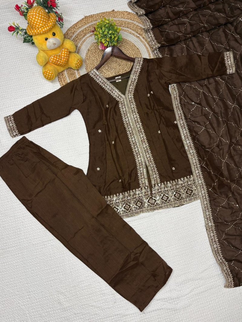 KF 6050 Kalaai Vichitra Silk Embroidery Readymade Suits