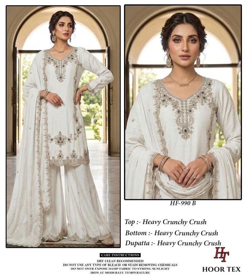 990 A To D By Hoor Tex Crunchy Crush Salwar Kameez