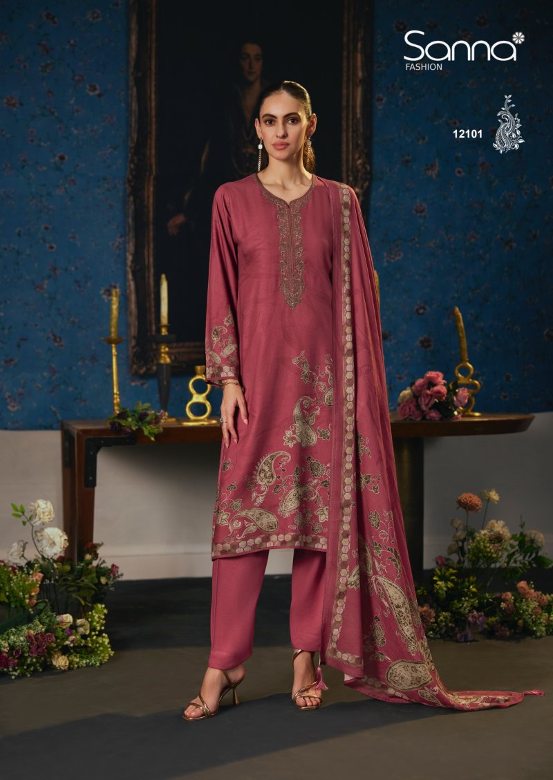 Bellisha By Sanna Viscose Pashmina Dress Materials