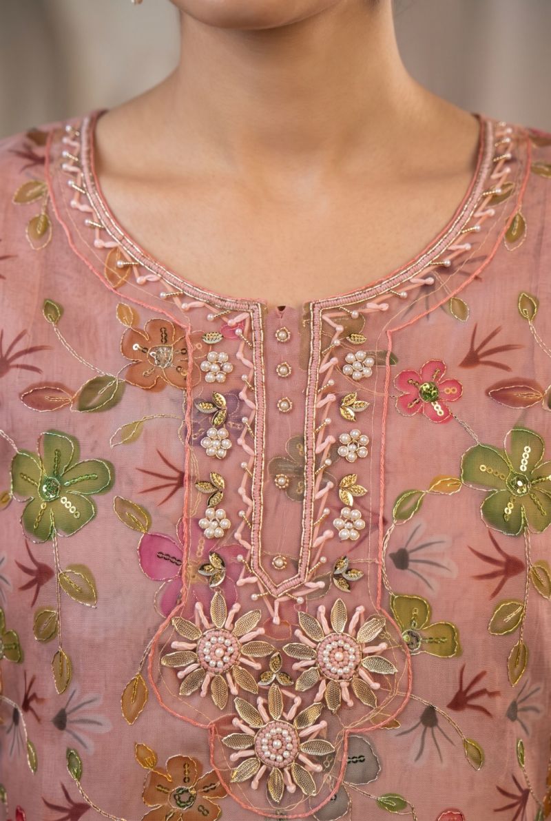 Akiraa By Aurraa Organza Hand Work Designer Salwar Kameez