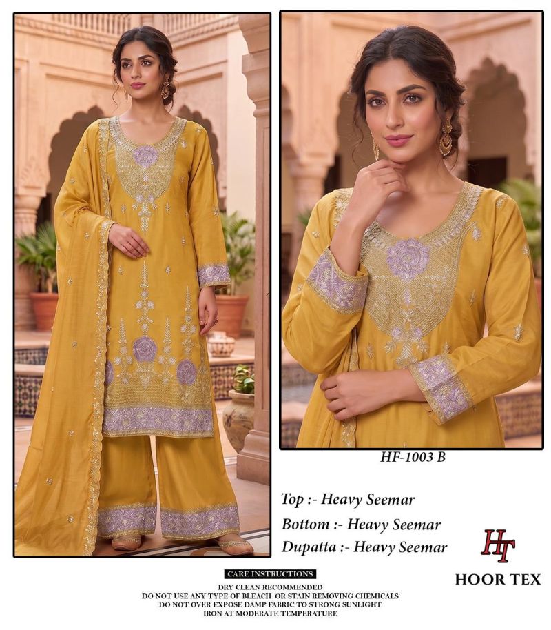 1003 A To D By Hoor Tex Shimmer Readymade Pakistani Suits