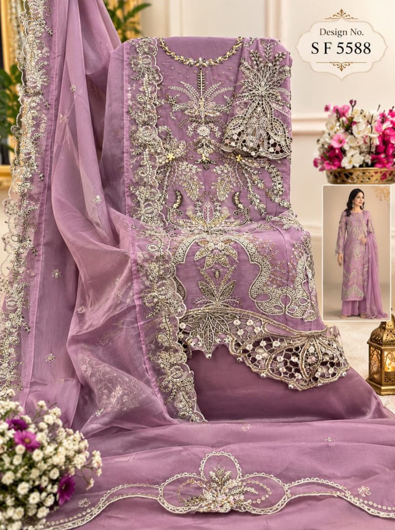 Sf 5588 E To H By Shree Chiffon Pakistani Salwar Suits