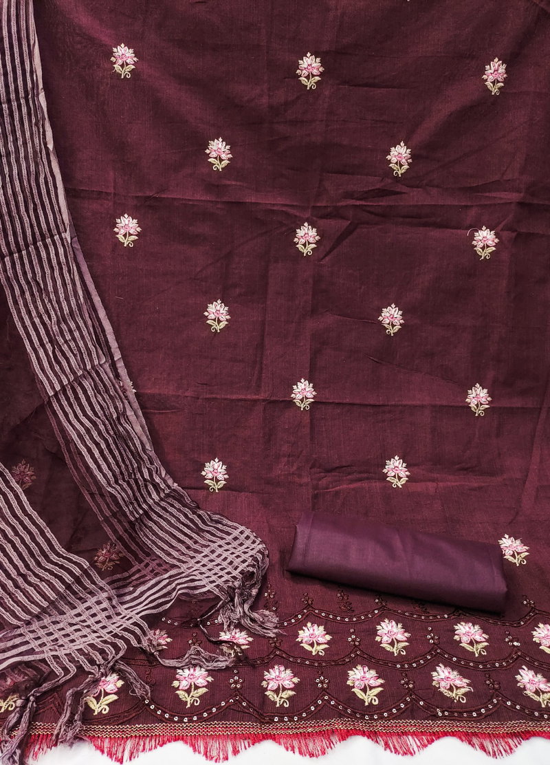 Hum Tum Vol 4 By Ms Embroidery Khadi Cotton Dress Material Wholesale Price  In Surat - The Ethnic World