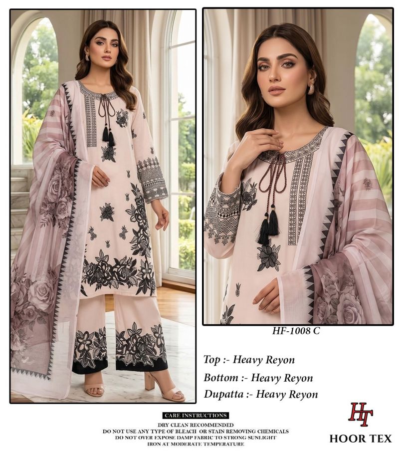 Hoor Tex 1008 A To D Rayon Designer Salwar Kameez 