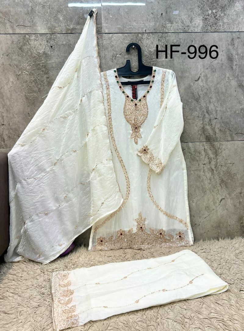 Hoor Tex 996 A To D Fandy Crush Salwar Kameez 