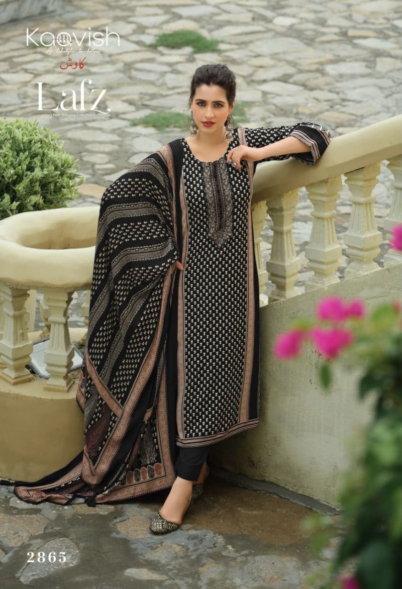 Lafz By Kaavish Viscose Pashmina Dress Material