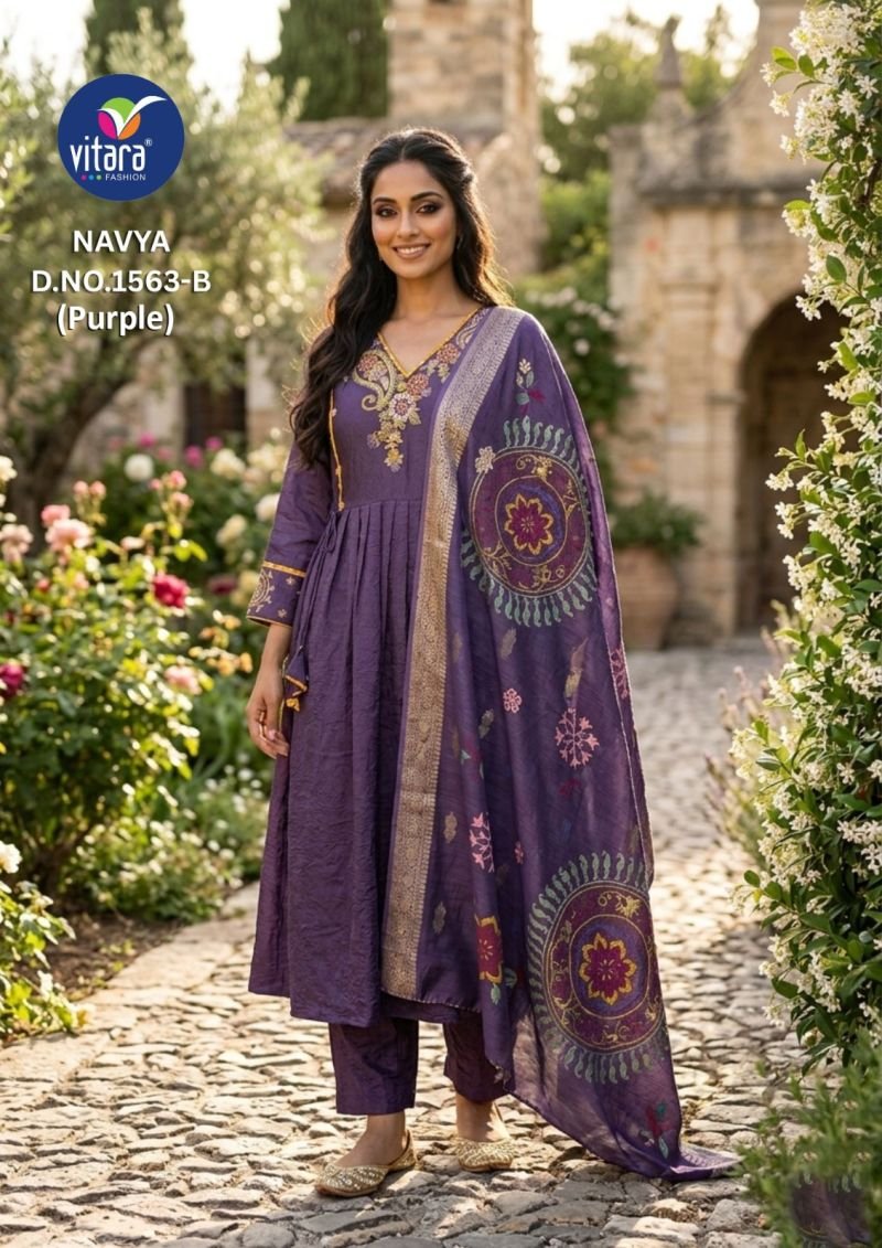 Navya By Vitara Rangoli Crush Size Combo Kurtis Set