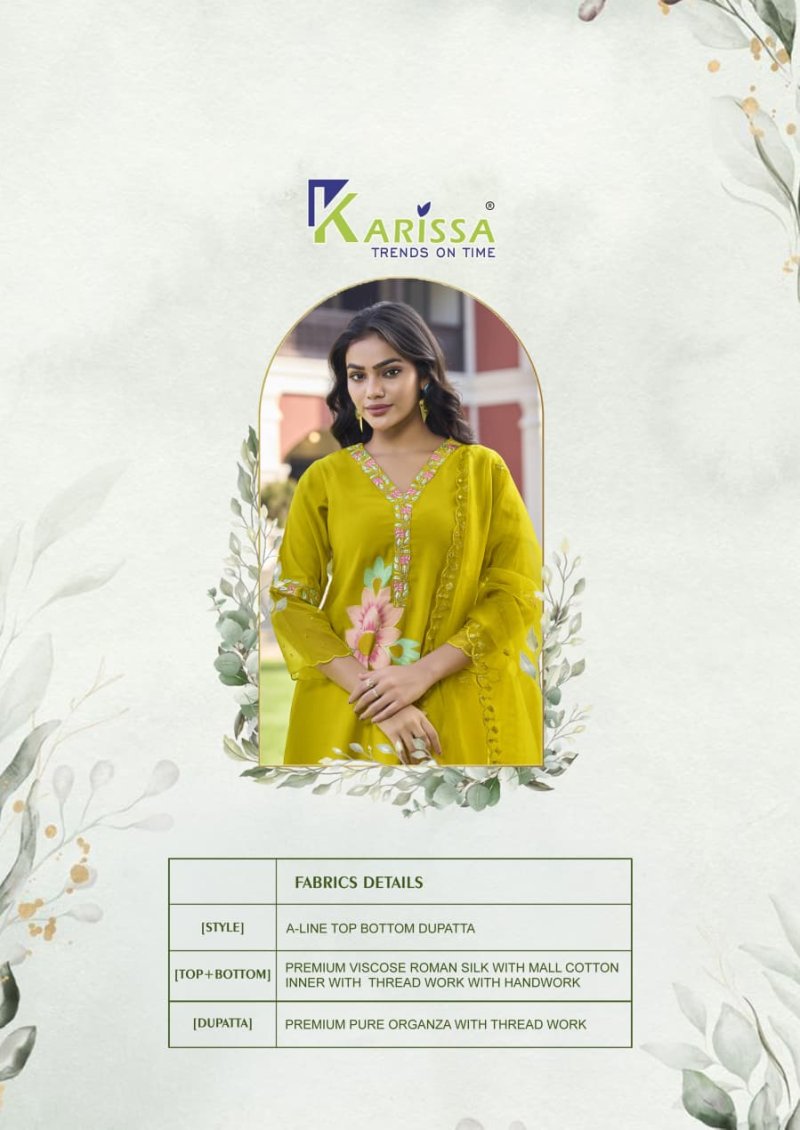 Alisa By Karissa Viscose Roman Kurti With Bottom Dupatta