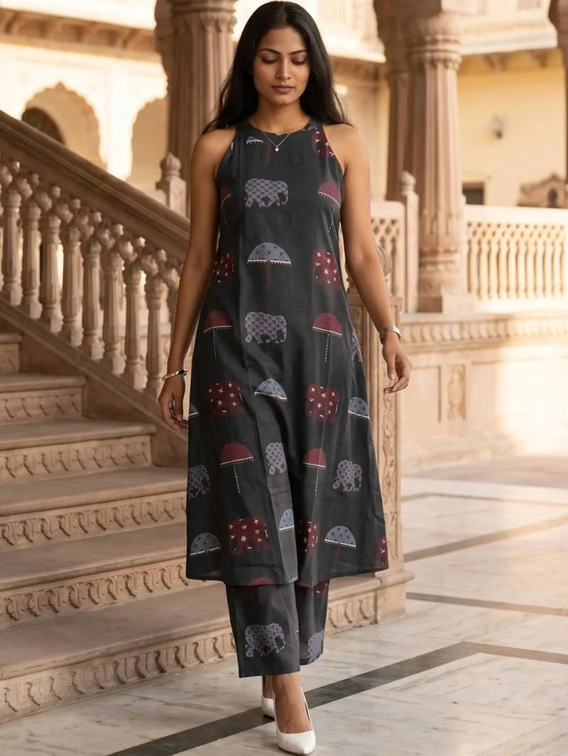 Dhruvi 481 To 483 Viscose Rayon Printed Kurti With Bottom