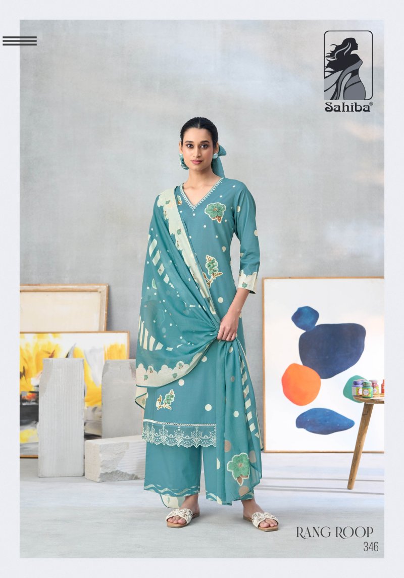 Rang Roop By Sahiba Lawn Cotton Printed Wholesale Dress Material In ...
