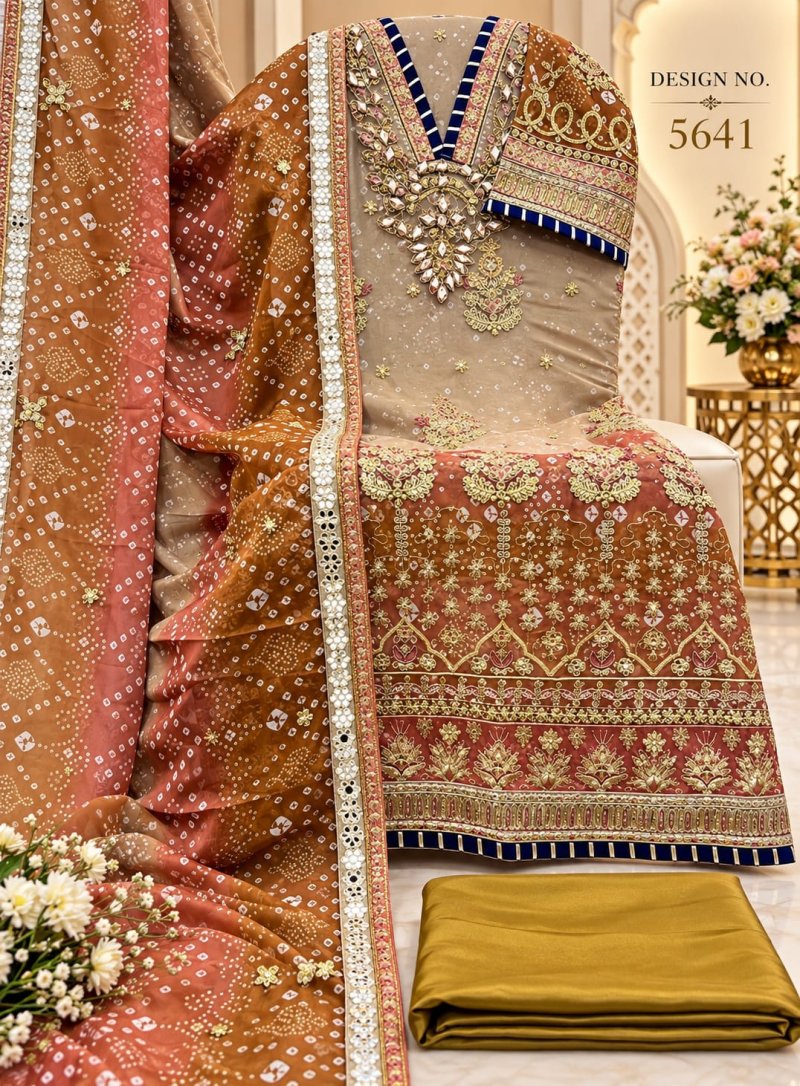 Sf 5641 A To E By Shree Digital Chiffon Pakistani Salwar Suits