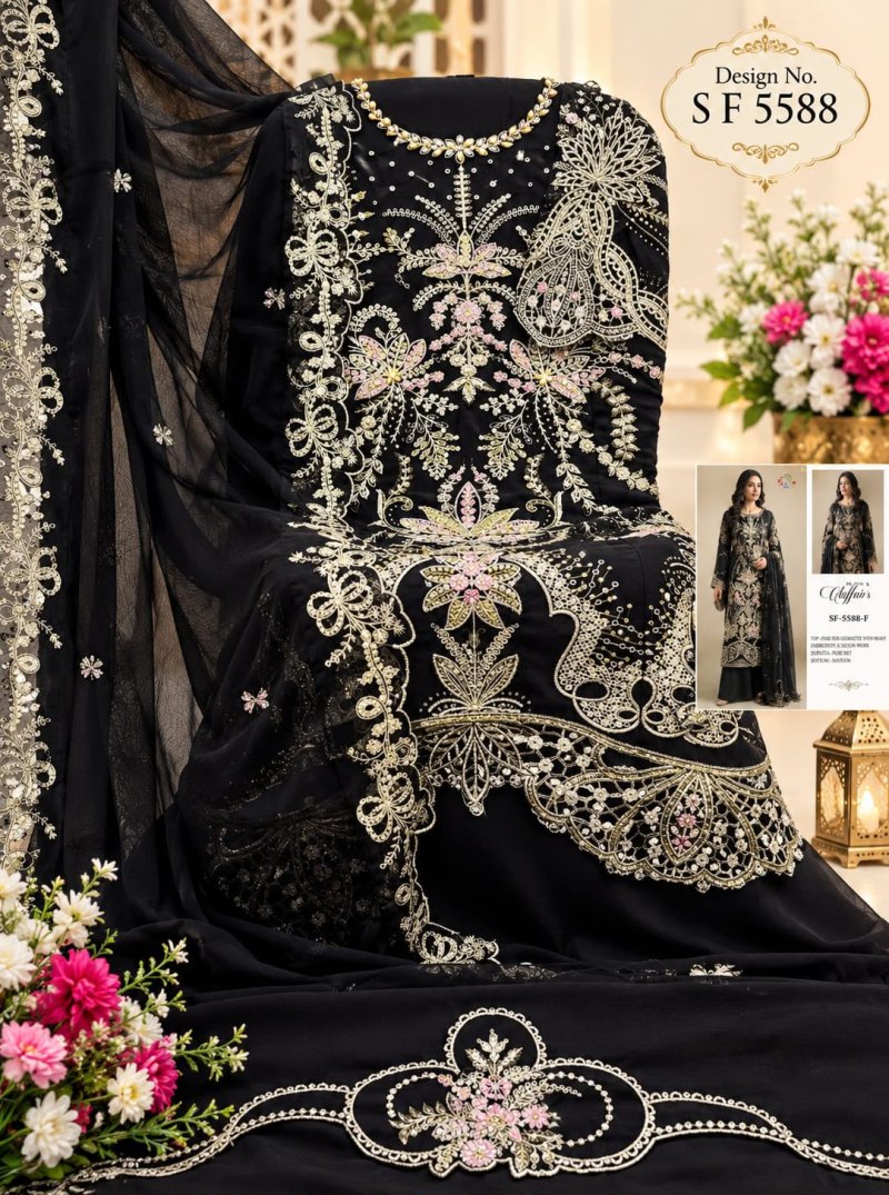 Sf 5588 E To H By Shree Chiffon Pakistani Salwar Suits
