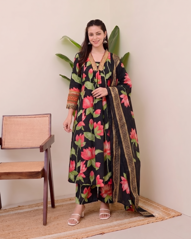 Dhruvi 536 To 538 Viscose Printed Kurti With Bottom Dupatta