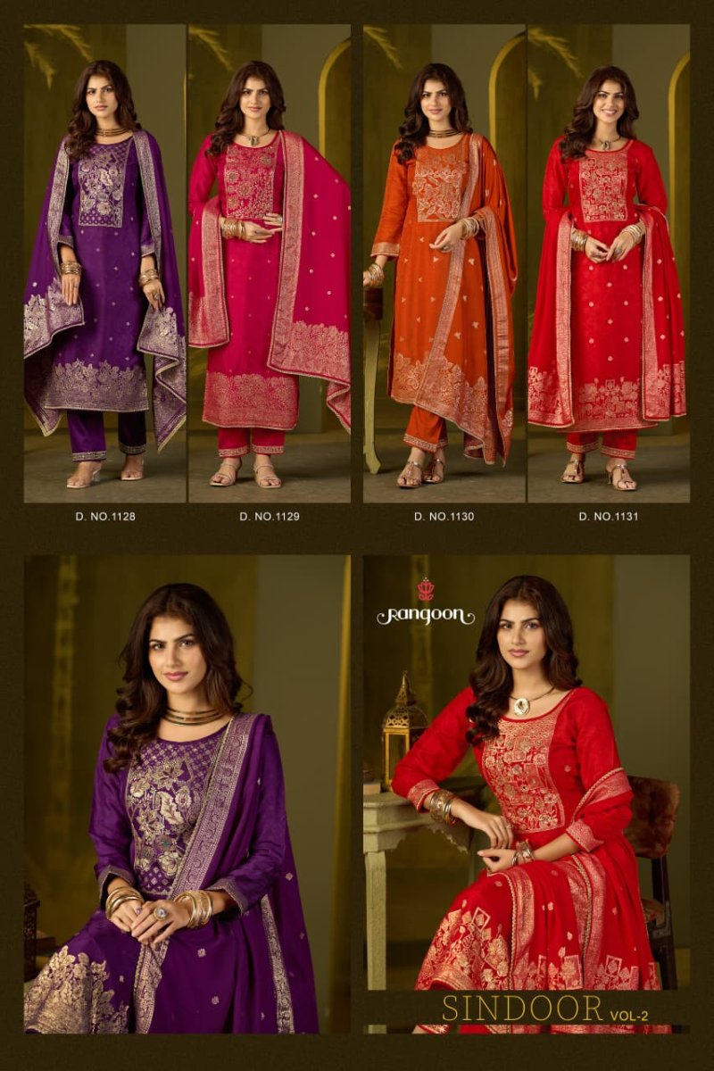 Sindoor Vol 2 By Rangoon Dola Russian Kurti With Bottom Dupatta