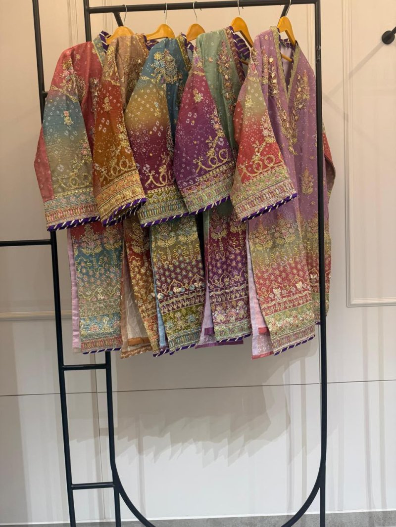 Sr 2351 A To E By Shree Raga Chiffon Readymade Pakistani Suits